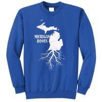 Michigan Roots Vintage Pride State Map Gift Sweatshirt