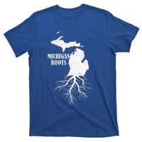 Michigan Roots Vintage Pride State Map Gift T-Shirt