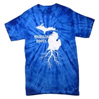 Michigan Roots Vintage Pride State Map Gift Tie-Dye T-Shirt