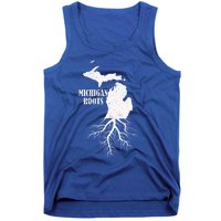 Michigan Roots Vintage Pride State Map Gift Tank Top