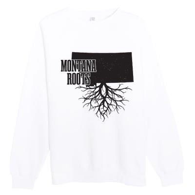 Montamontana Roots Vintage Usa Patra Roots Vintage Usa Patriotic Pride State Map Premium Crewneck Sweatshirt