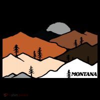 Montana Retro Vintage Mountain Outdoors State Graphic T-Shirt