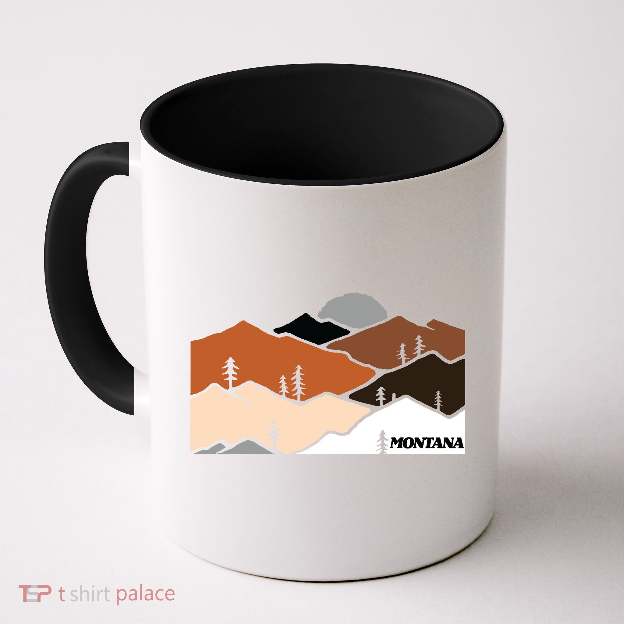 Montana Retro Vintage Mountain Outdoors State Graphic Mug