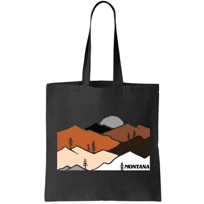 Montana Retro Vintage Mountain Outdoors State Graphic Bag