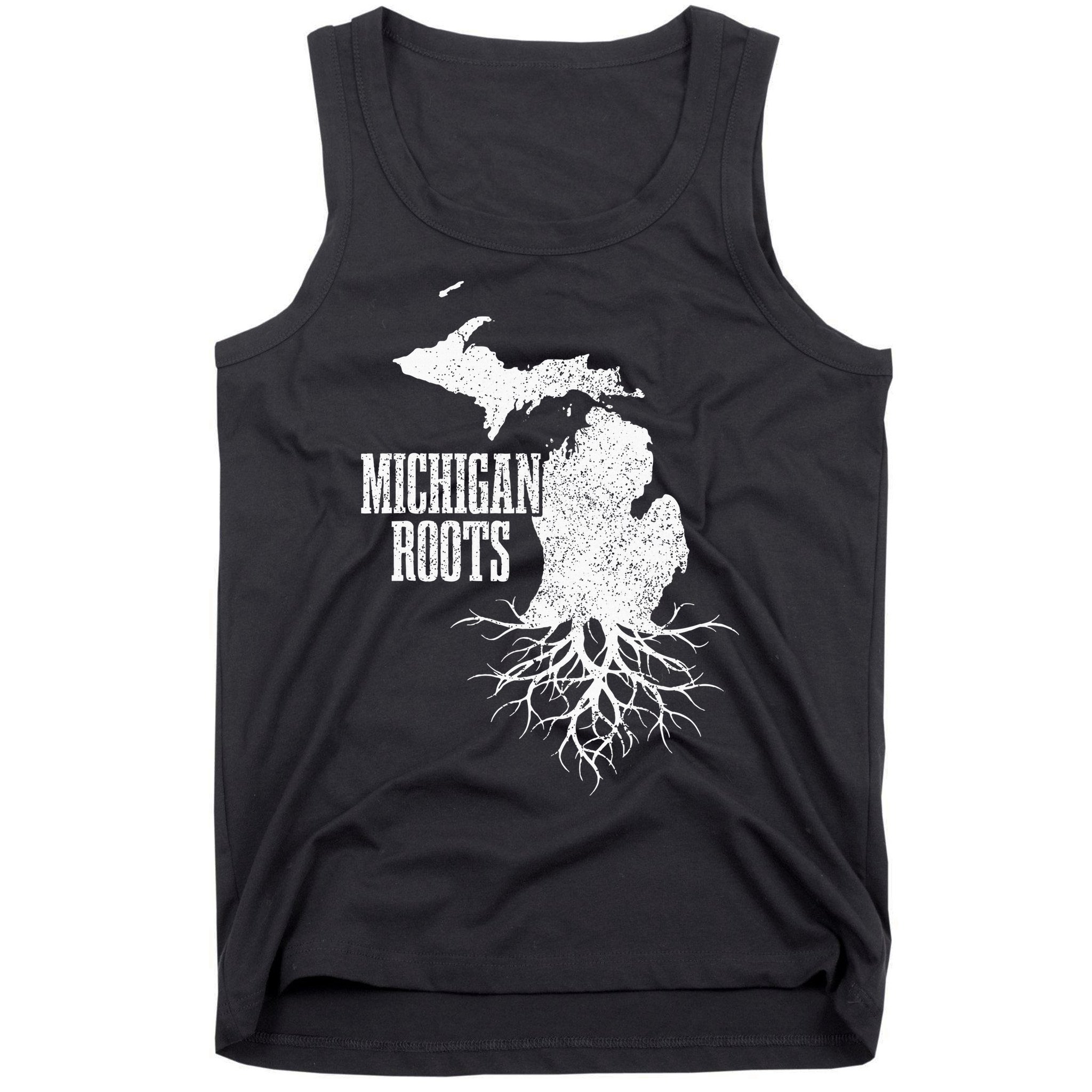 Michigan Roots Vintage Pride State Map Gift Tank Top