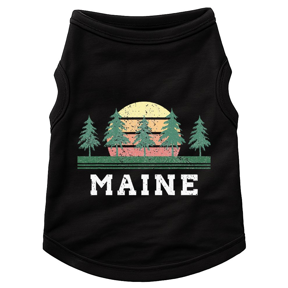 Maine Retro Vintage Doggie Tank