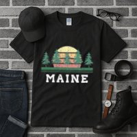 Maine Retro Vintage Tall T-Shirt