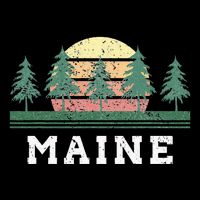 Maine Retro Vintage Tall T-Shirt