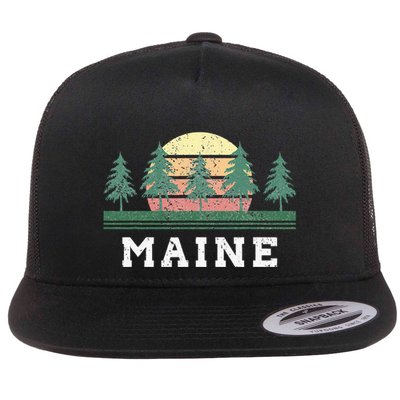 Maine Retro Vintage Flatbill Hat