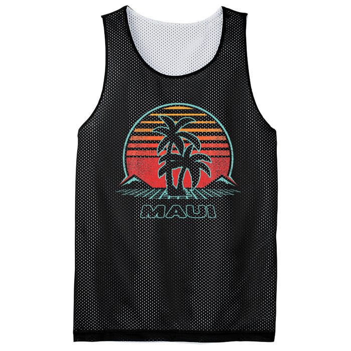 Maui Retro Vintage 80s Style Mesh Reversible Basketball Jersey Tank