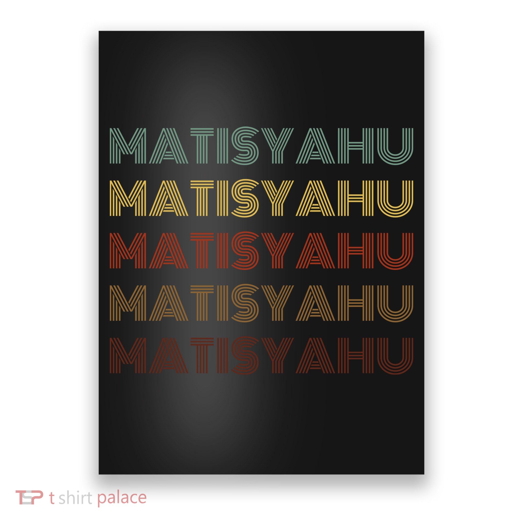 Matisyahu Retro Vintage Style Black Matisyahu Poster