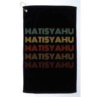 Matisyahu Retro Vintage Style Black Matisyahu Golf Towel