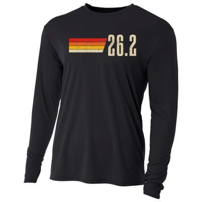 Marathon Running Vintage 26.2 Miles Retro Marathon Runner Cooling Performance Long Sleeve Crew