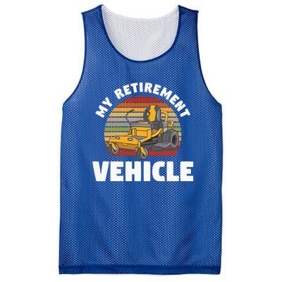 My Retirement Vehicle Retired Lawn Mower Grass Mow Mowing Mesh Reversible Basketball Jersey Tank