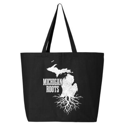 Michigan Roots Vintage Pride State Map Gift 25L Jumbo Tote