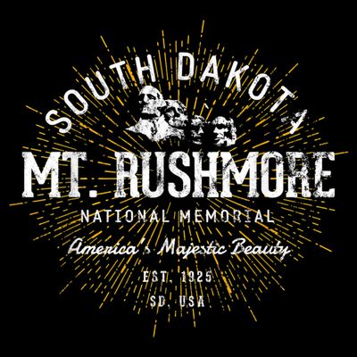 Mt Rushmore Vintage Retro Mount Rushmore National Memorial Travel Gift T-Shirt