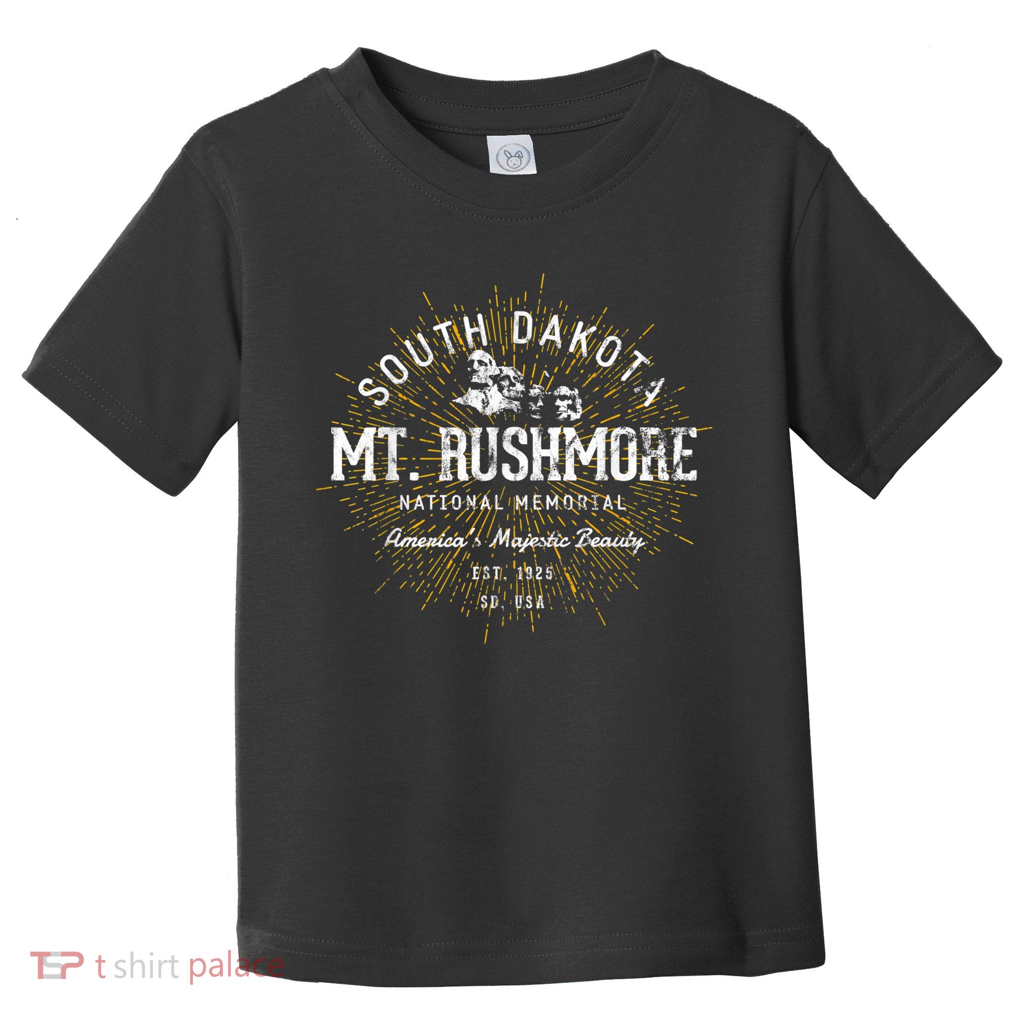Mt Rushmore Vintage Retro Mount Rushmore National Memorial Travel Gift Toddler T-Shirt