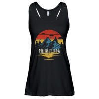 Minnesota Retro Vintage Ladies Essential Flowy Tank