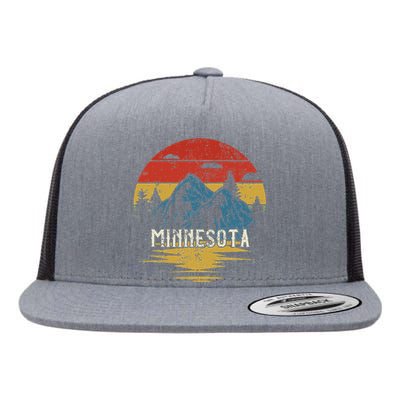 Minnesota Retro Vintage Flat Bill Trucker Hat