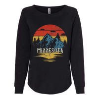 Minnesota Retro Vintage Womens California Wash Sweatshirt