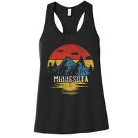 Minnesota Retro Vintage Women's Racerback Tank