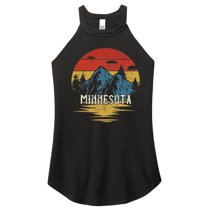 Minnesota Retro Vintage Women's Perfect Tri Rocker Tank