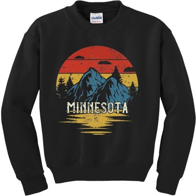 Minnesota Retro Vintage Kids Sweatshirt