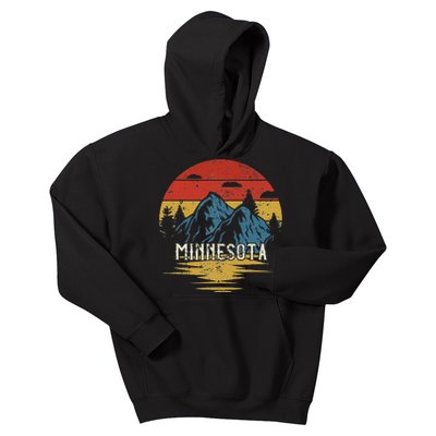 Minnesota Retro Vintage Kids Hoodie