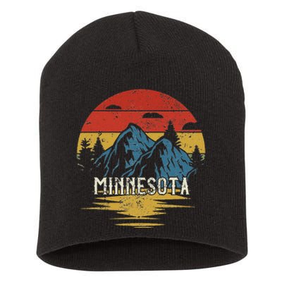 Minnesota Retro Vintage Short Acrylic Beanie