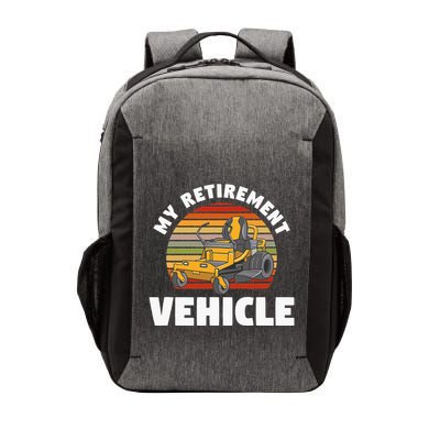 My Retirement Vehicle Retired Lawn Mower Grass Mow Mowing Vector Backpack