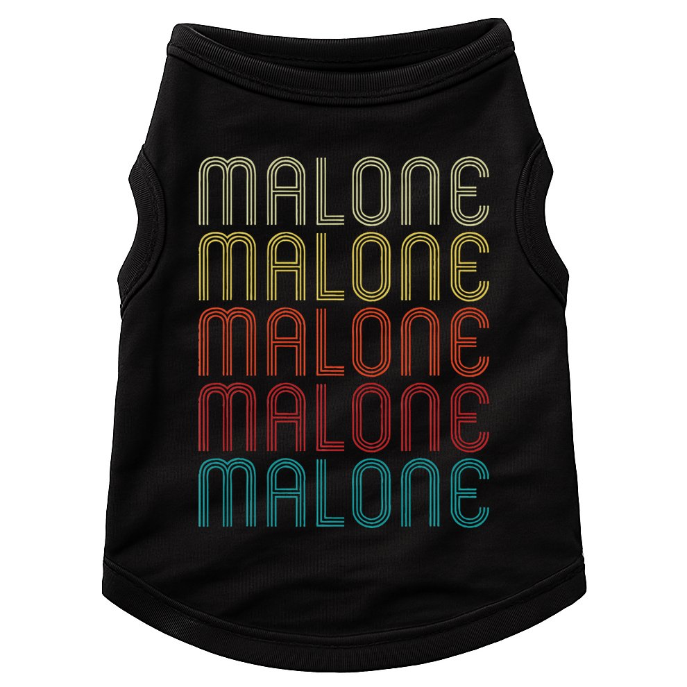 Malone Retro Vintage Style Name Gift Doggie Tank