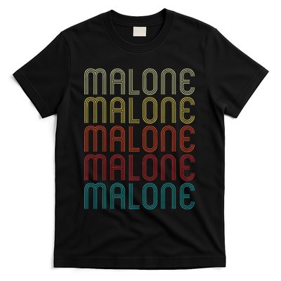 Malone Retro Vintage Style Name Gift T-Shirt