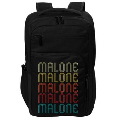 Malone Retro Vintage Style Name Gift Impact Tech Backpack