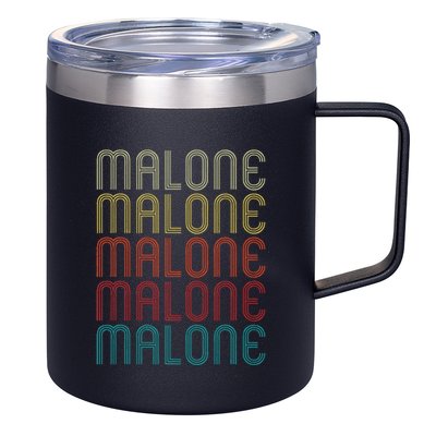 Malone Retro Vintage Style Name Gift 12oz Stainless Steel Coffee Mug
