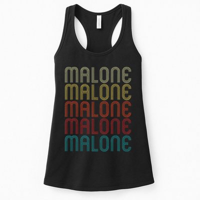 Malone Retro Vintage Style Name Gift Womens Tank Top