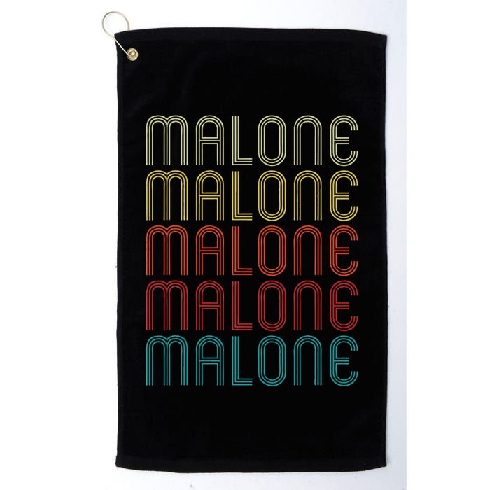 Malone Retro Vintage Style Name Gift Golf Towel