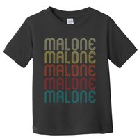 Malone Retro Vintage Style Name Gift Toddler T-Shirt