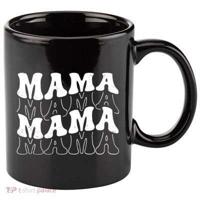 Mama Retro Vintage Cute Gift 11oz C Handle Ceramic Mug