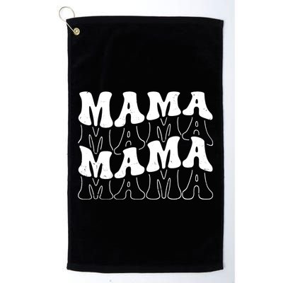 Mama Retro Vintage Cute Gift Golf Towel