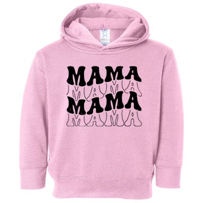 Mama Retro Vintage Cute Gift Toddler Hoodie