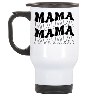 Mama Retro Vintage Cute Gift Stainless Steel Travel Mug