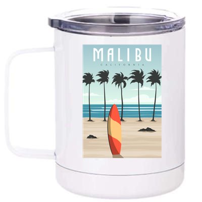 Malibu Retro Vintage 12 oz Stainless Steel Tumbler Cup