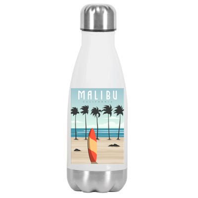 Malibu Retro Vintage Stainless Steel Insulated Water Bottle