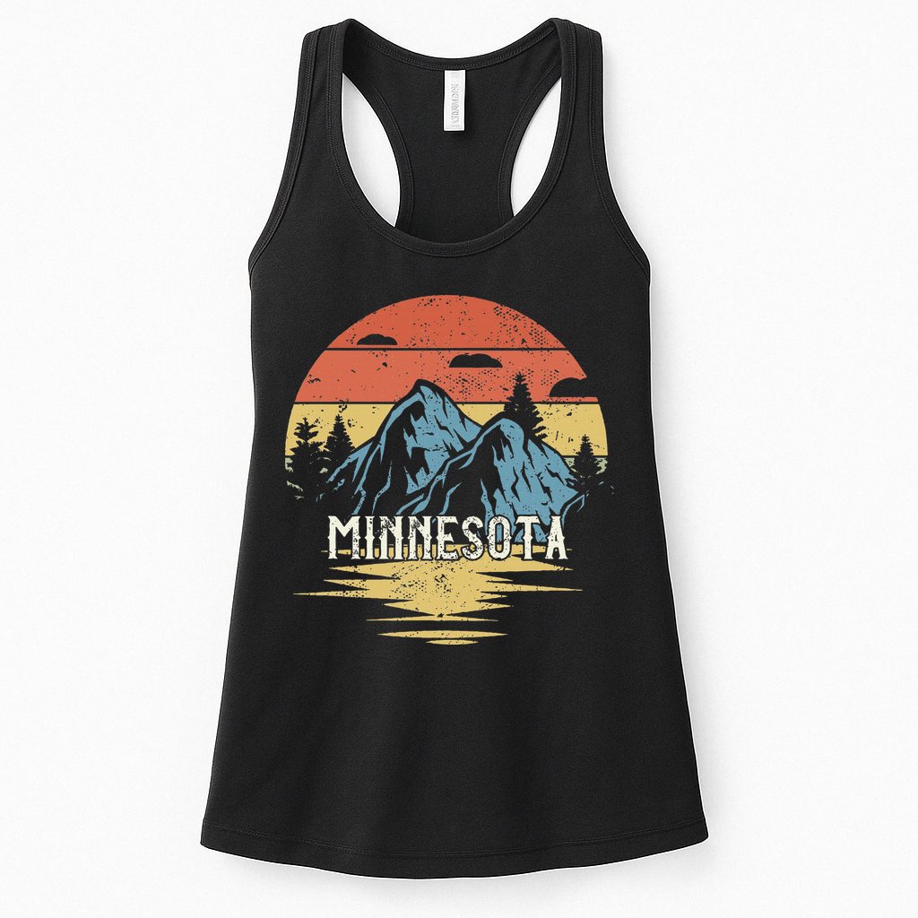 Minnesota Retro Vintage Womens Tank Top