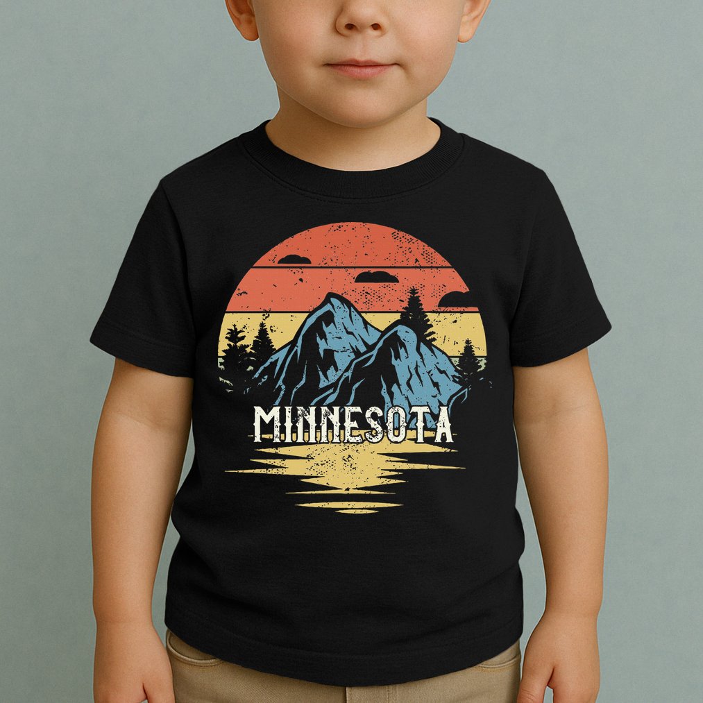 Minnesota Retro Vintage Toddler T-Shirt