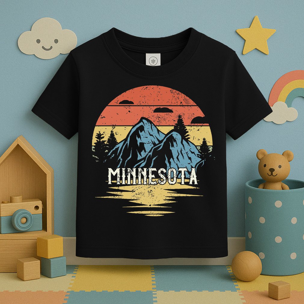 Minnesota Retro Vintage Toddler T-Shirt