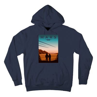 Mars Retro Vintage Poster Tall Hoodie