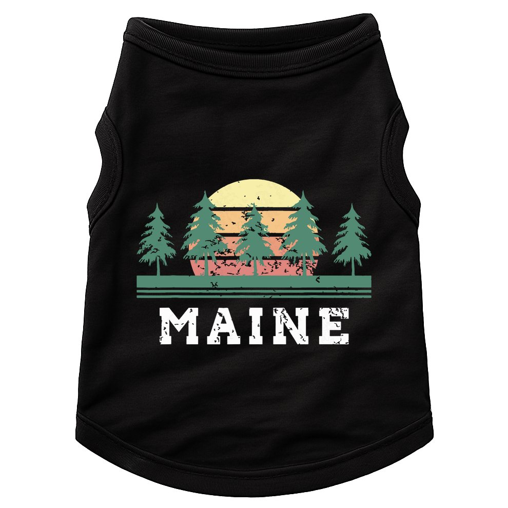 Maines Retro Vintage Gift Women Doggie Tank