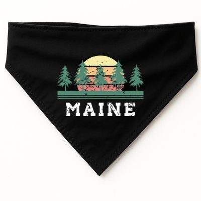 Maines Retro Vintage Gift Women USA-Made Doggie Bandana