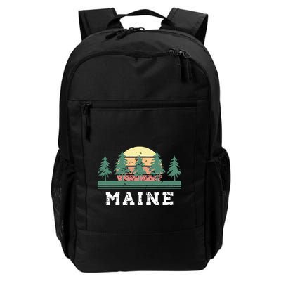 Maines Retro Vintage Gift Women Backpack